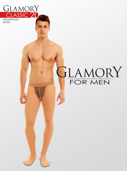 Glamory Classic 20 - Transparente Strumpfhose für Männer