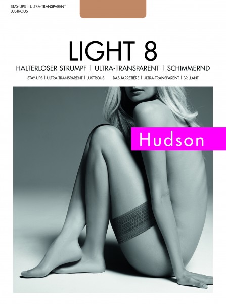Perfekte Sommerstrümpfe mit elegantem Abschlussband Light 8 von Hudson