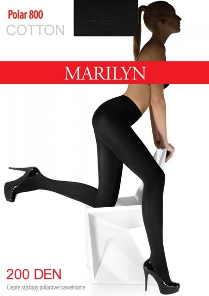 Marilyn Blickdichte warme Baumwollstrumpfhose Polar, 200 DEN