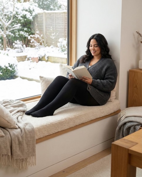Glamory - Seidig weiche und warme Winterstrumpfhose mit Viskose und Kaschmir