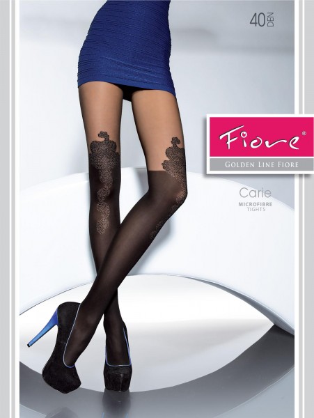 Strumpfhose in raffiniertem Overknee-Look von Fiore