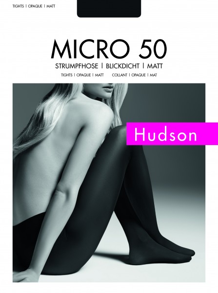 Hudson Blickdichte Strumpfhose ohne Muster Micro 50