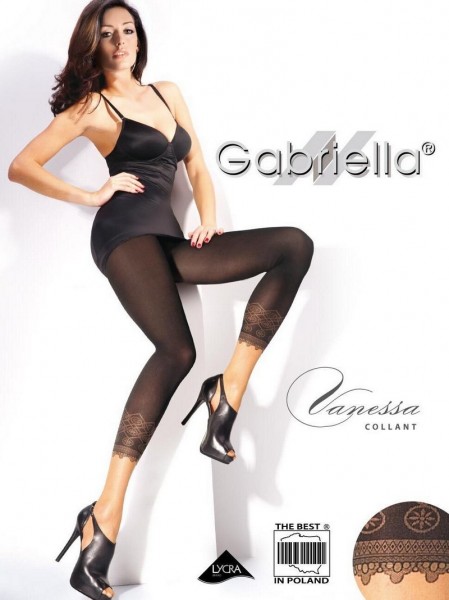 Gabriella Zweifarbige Feinstrumpfhose Leggings-Look Vanessa