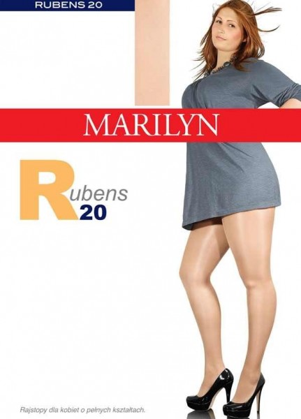 Marilyn Bequeme Strumpfhose fuer Frauen mit etwas ueppigerer Figur Rubens 20 DEN
