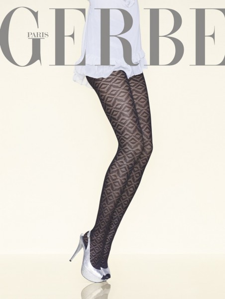 Gerbe Edle Strumpfhose mit geometrischem Muster Eclipse