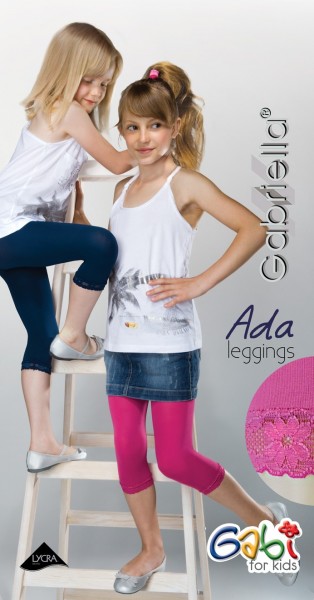 Gabriella Klassische glatte Kinderleggings aus Mikrofaser Ada